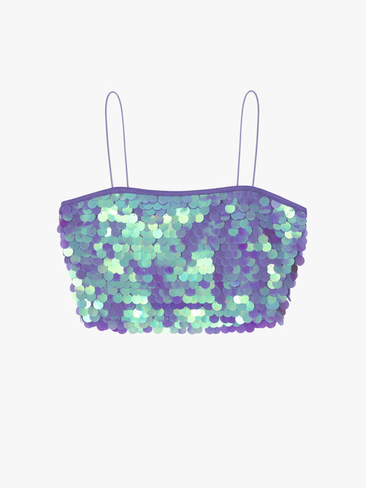 Perri Top - Lilac Paillette