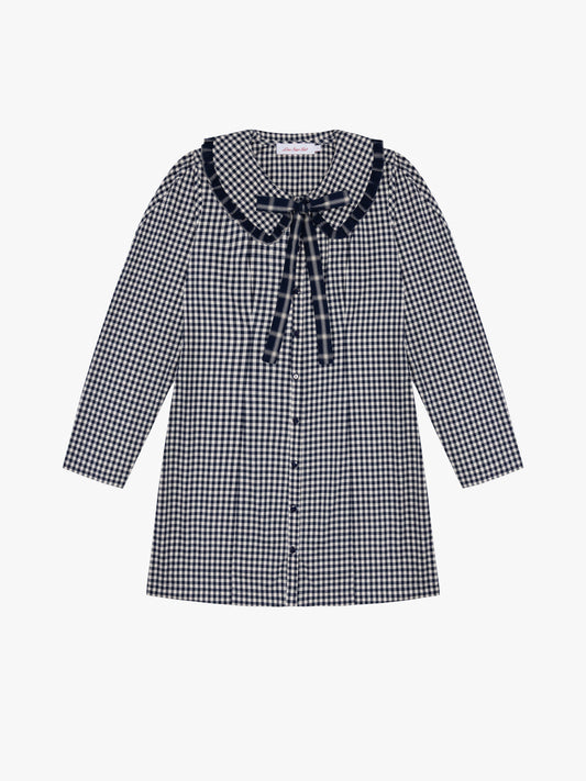 Piper Dress - Midnight Check Mix