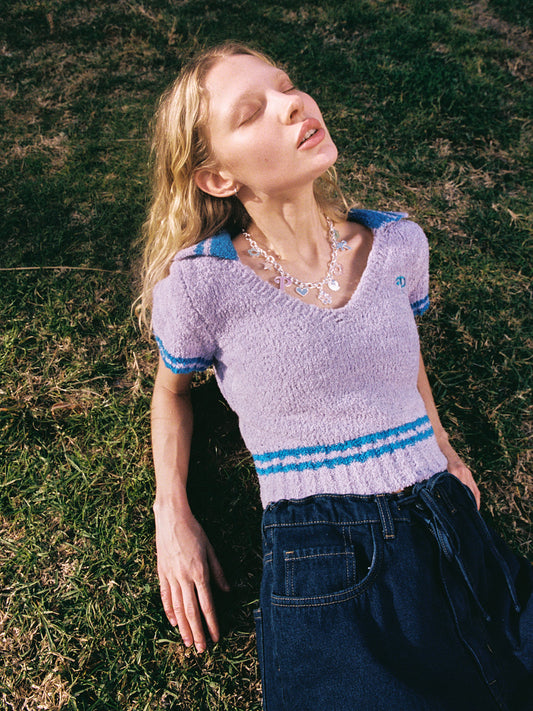 Cynthia Fuzzy Polo - Polly Pocket™ Purple