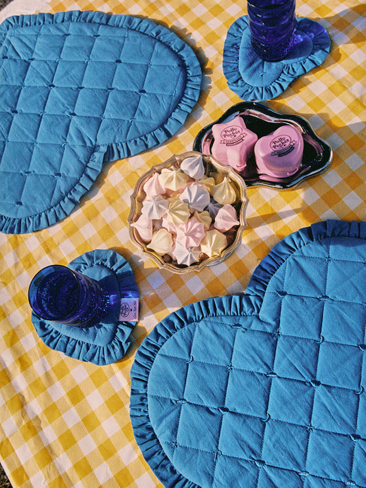 Quilted Placemat Set - Polly Pocket™ Blue