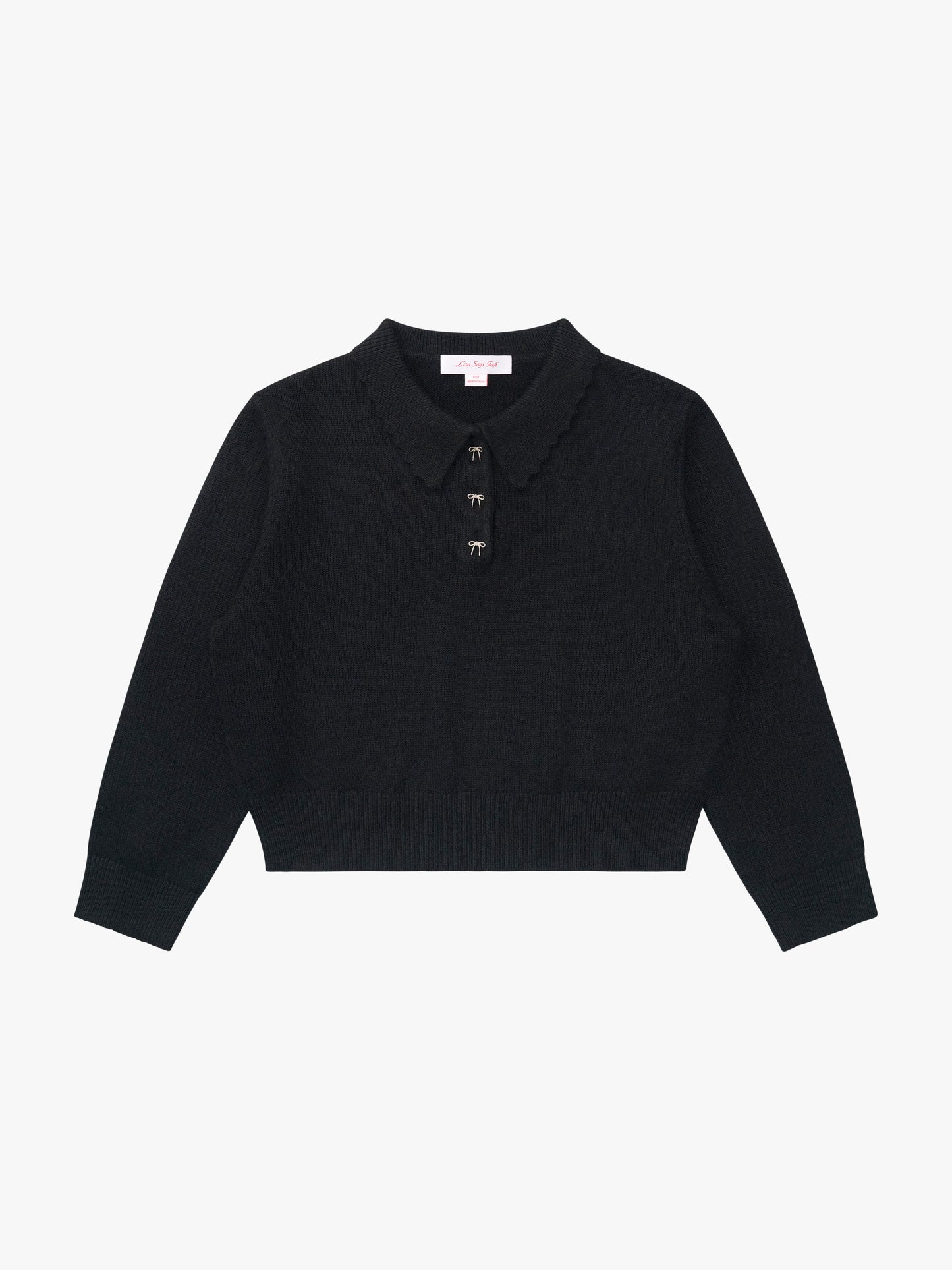 Posey Polo Sweater - Black