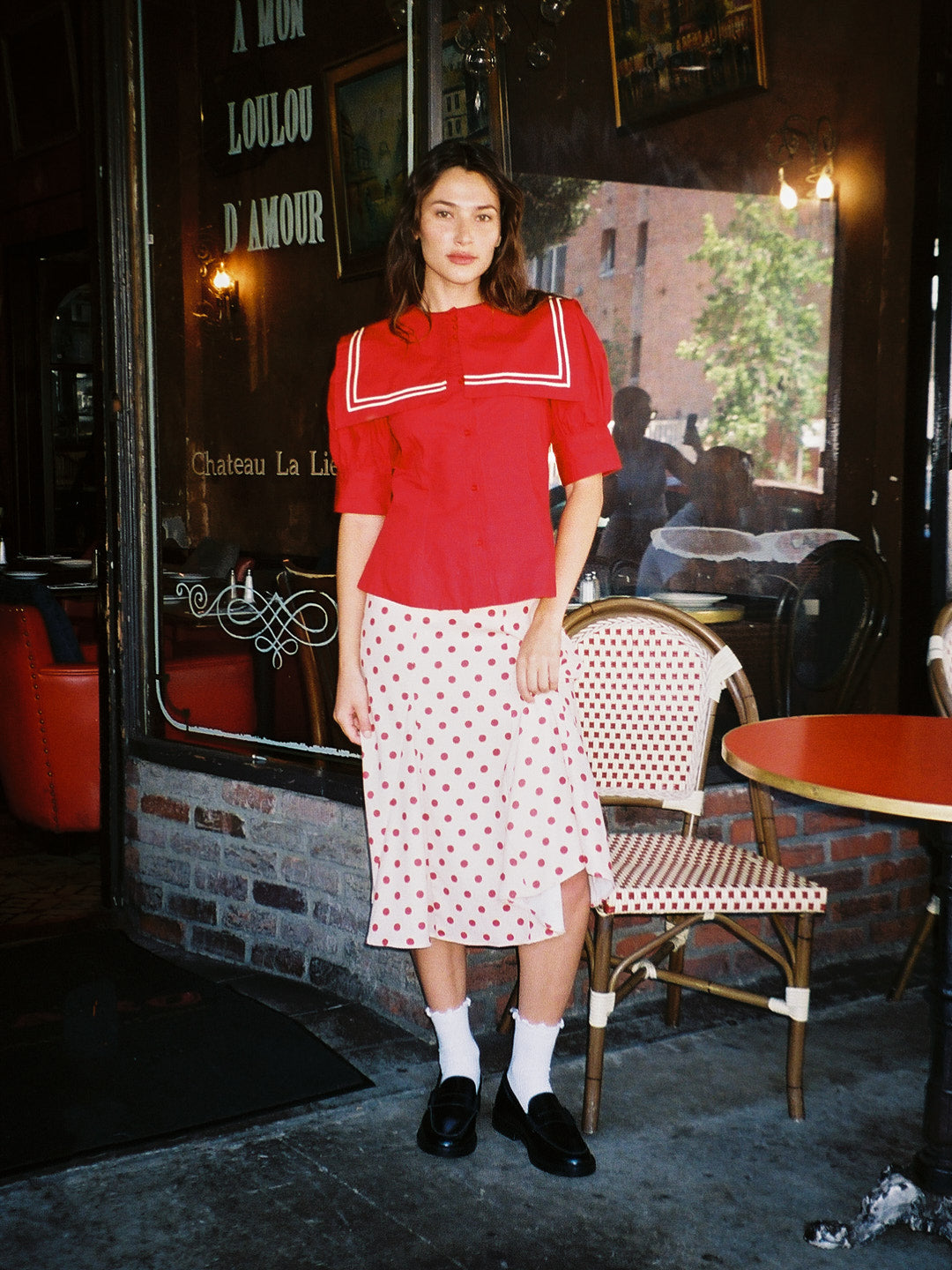 Amora Skirt - Scarlett Dot