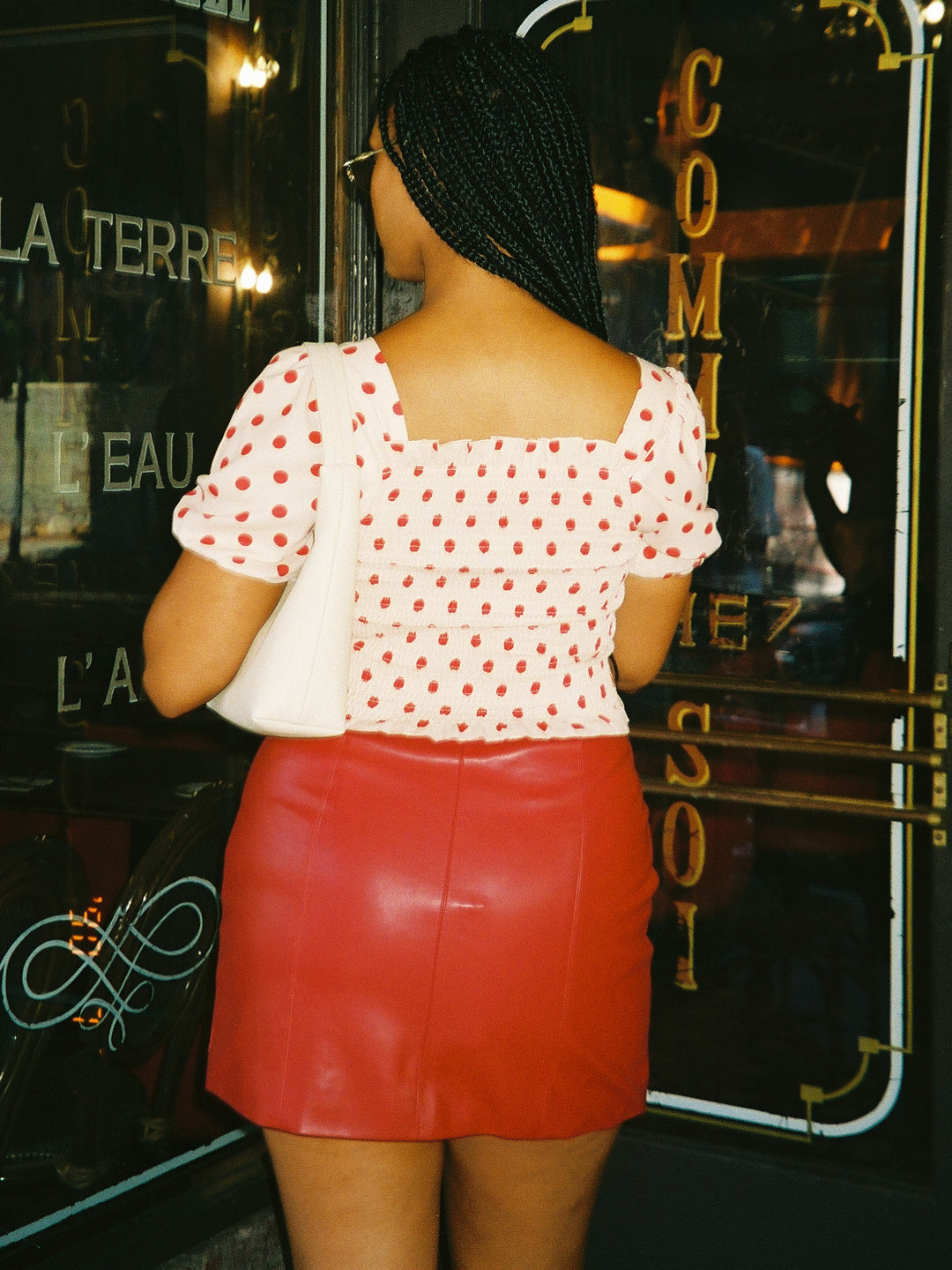 Macey Skirt - Cherry Red