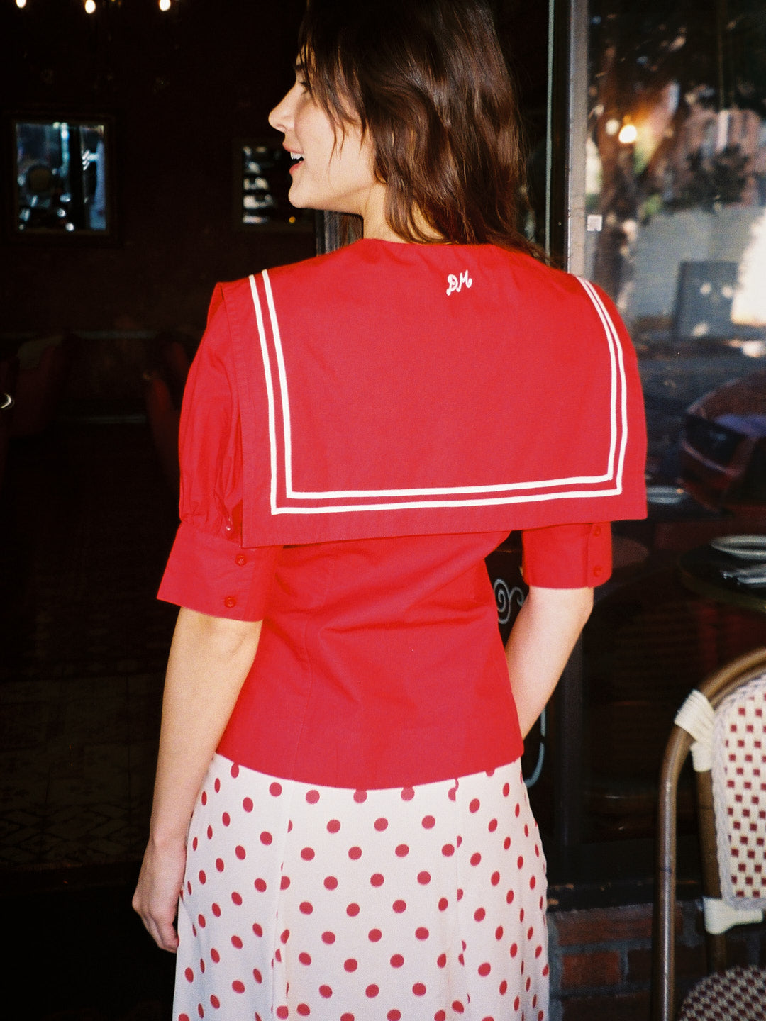 Keisha Blouse - Cherry Red