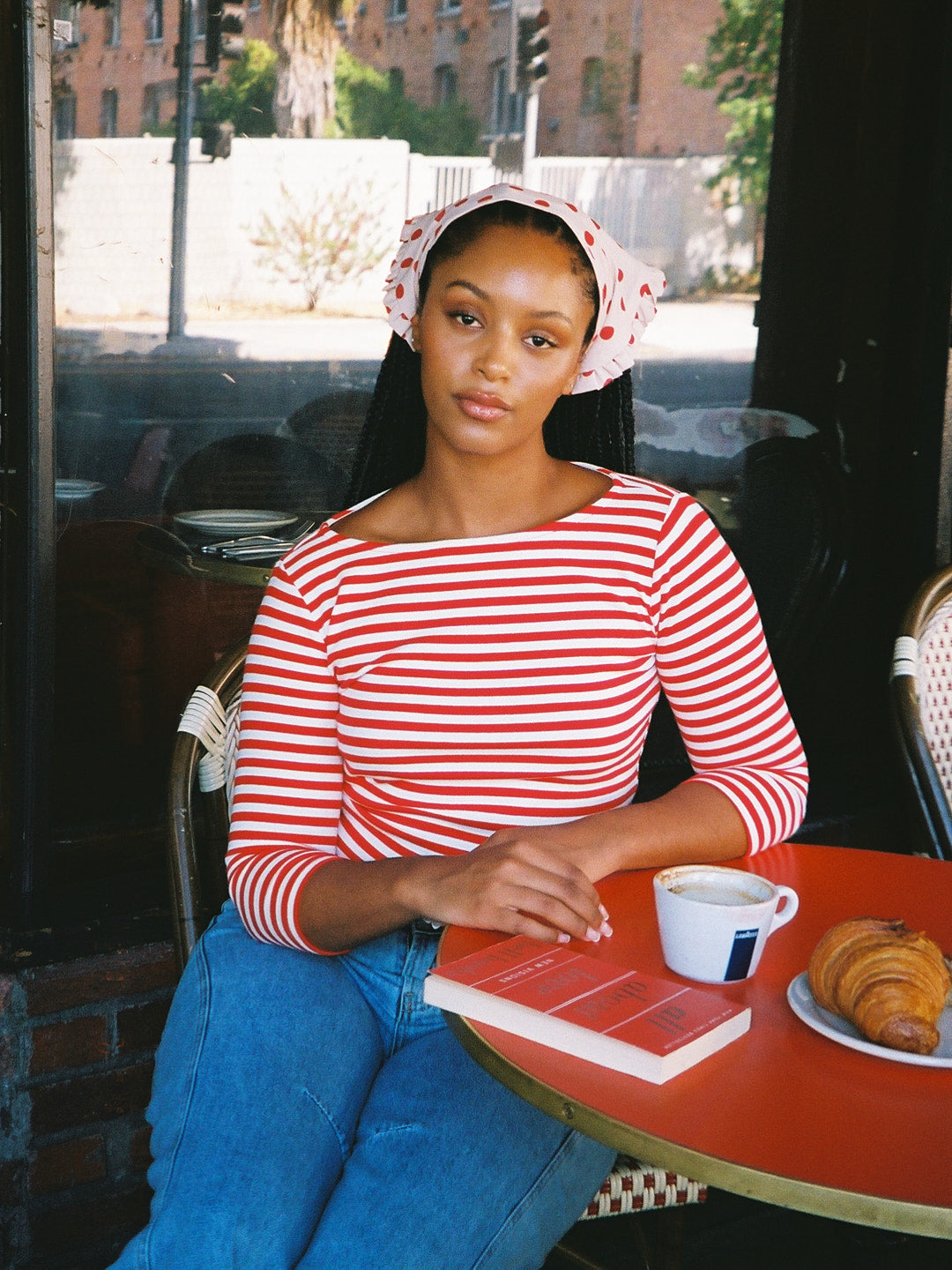 Nia Top - Scarlett Stripe