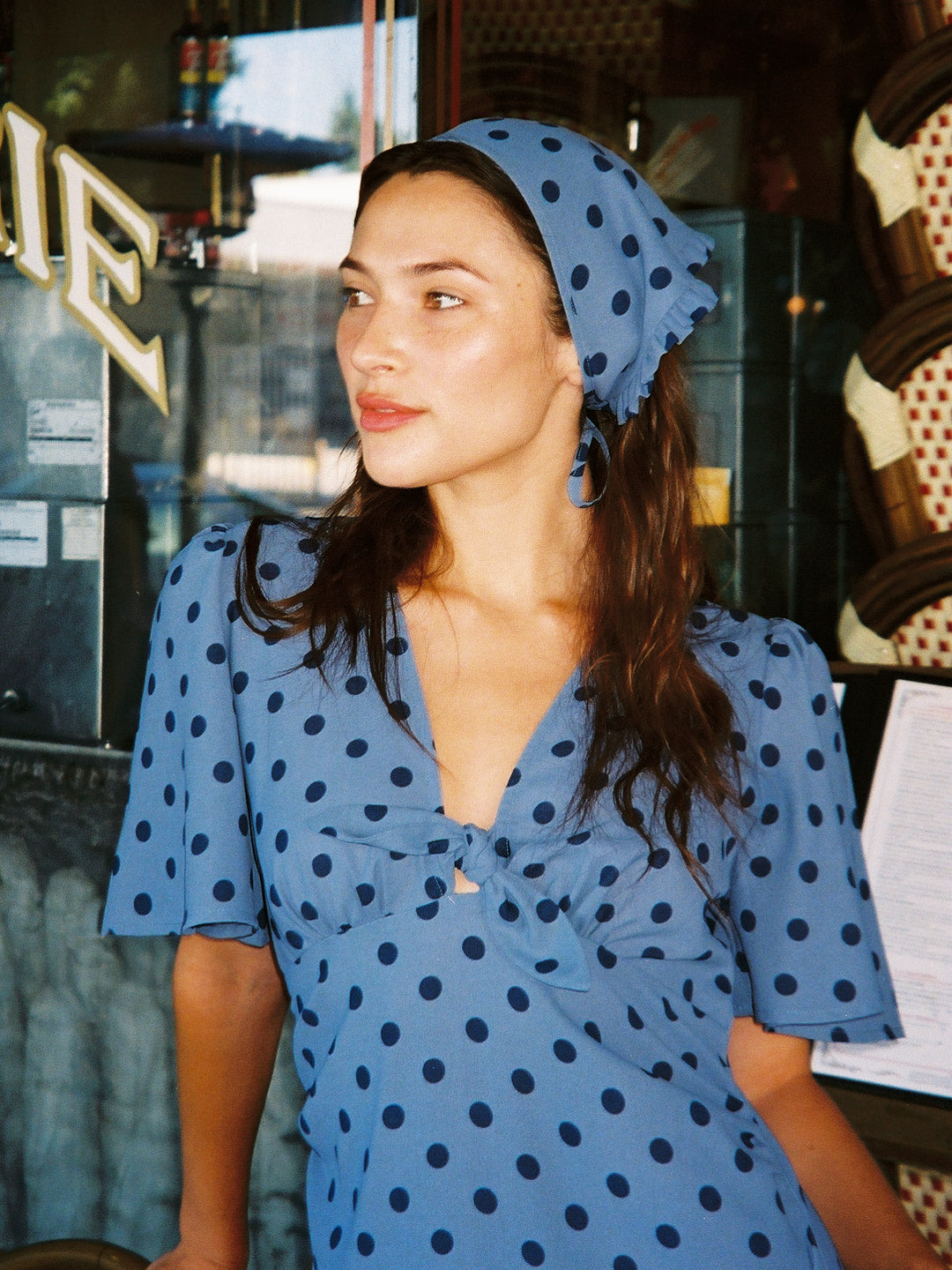 Jess Dress - Oxford Dot