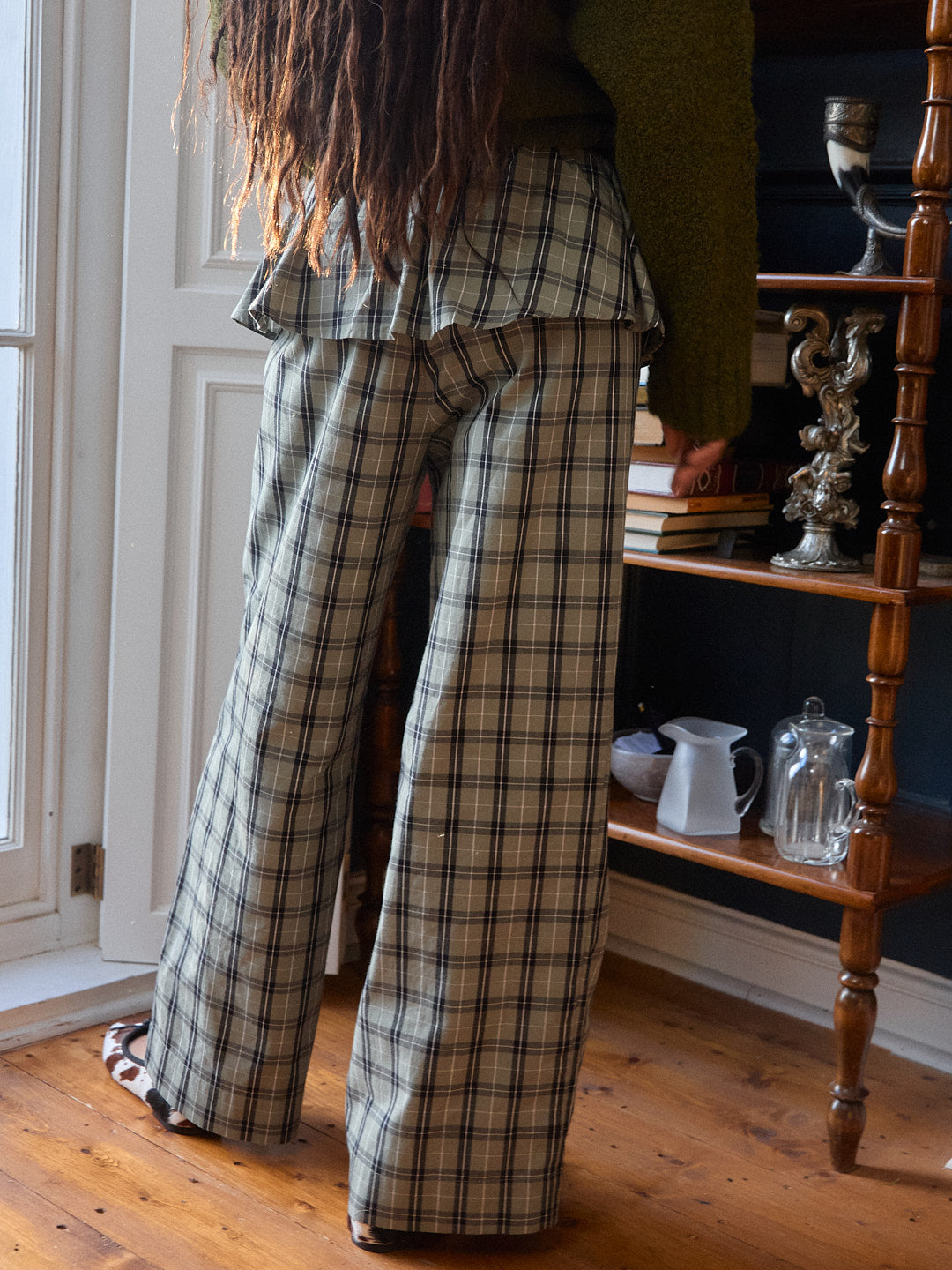 Renee Pant - Moss Plaid – Lisa Says Gah