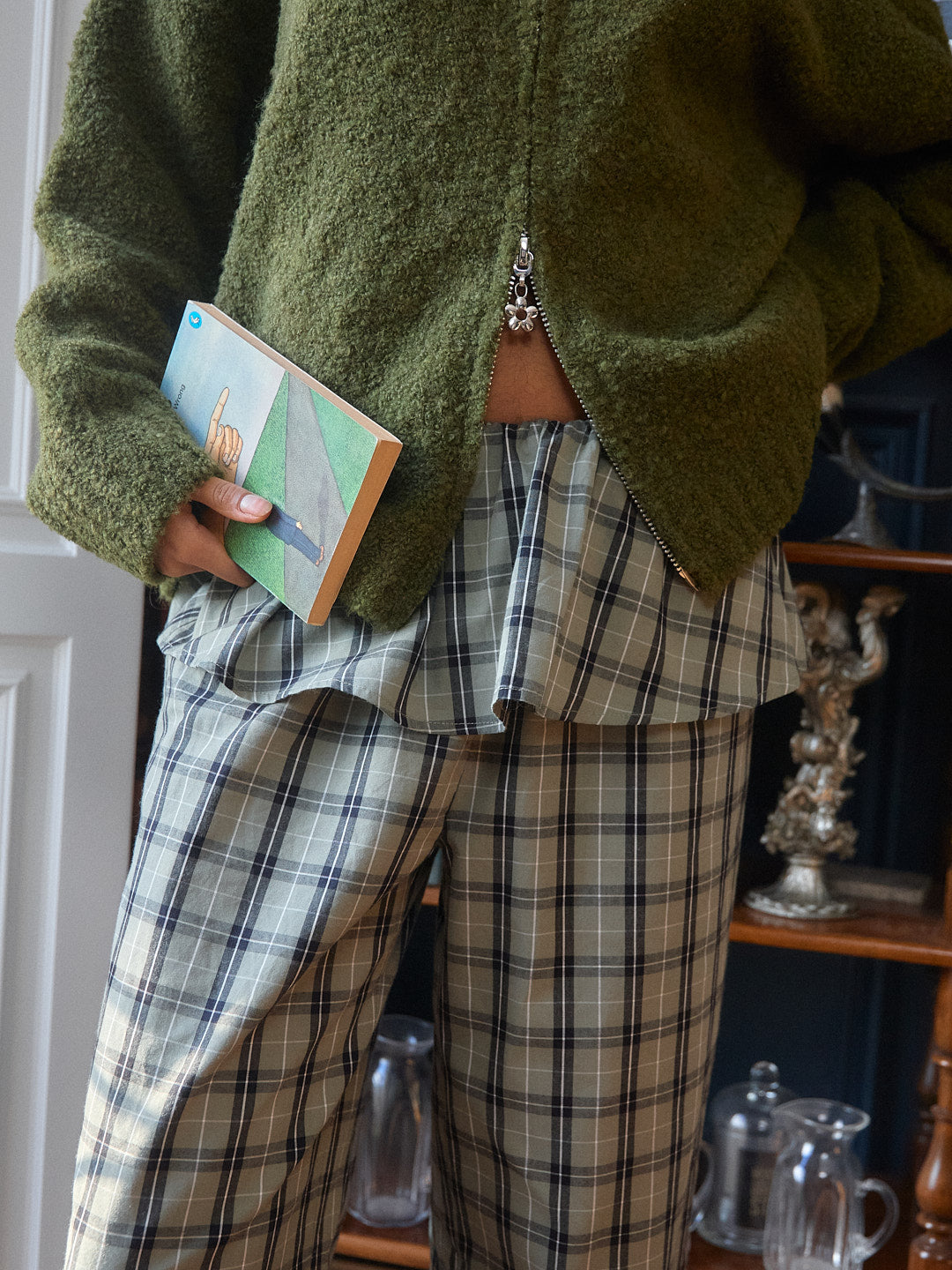 Renee Pant - Moss Plaid – Lisa Says Gah