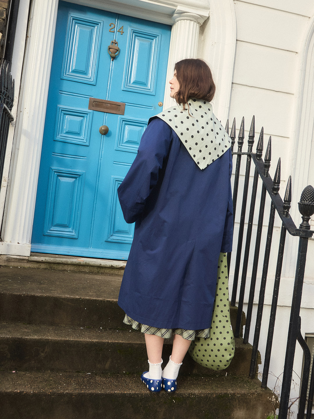 Olson Trench - Mint Chip Dot – Lisa Says Gah