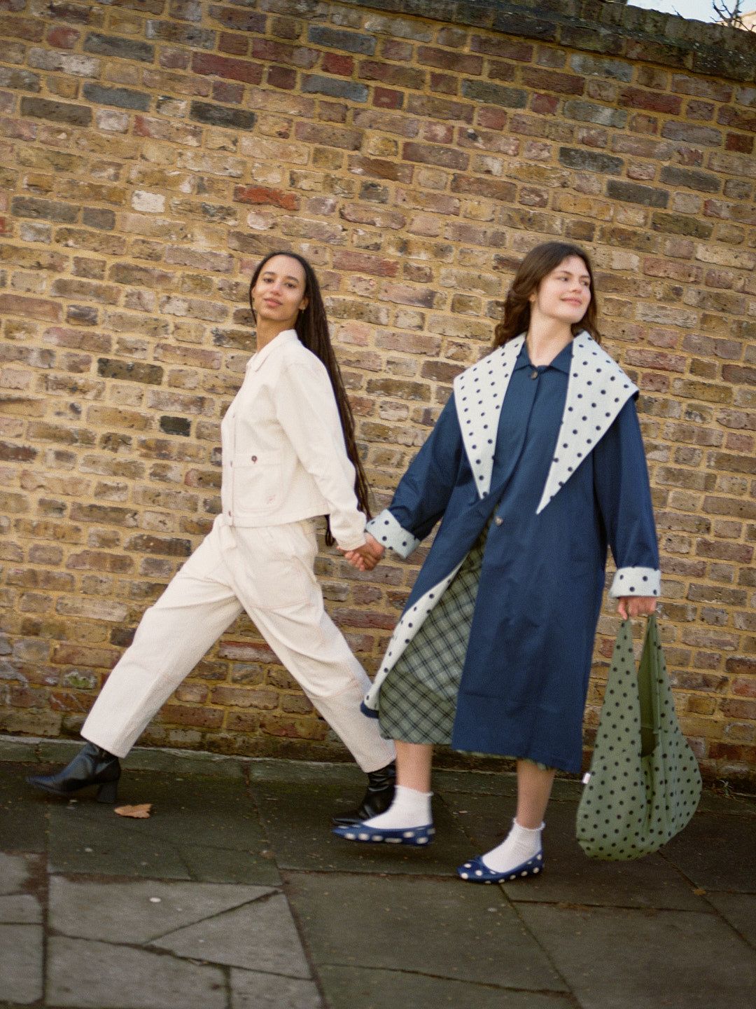 Olson Trench - Mint Chip Dot – Lisa Says Gah