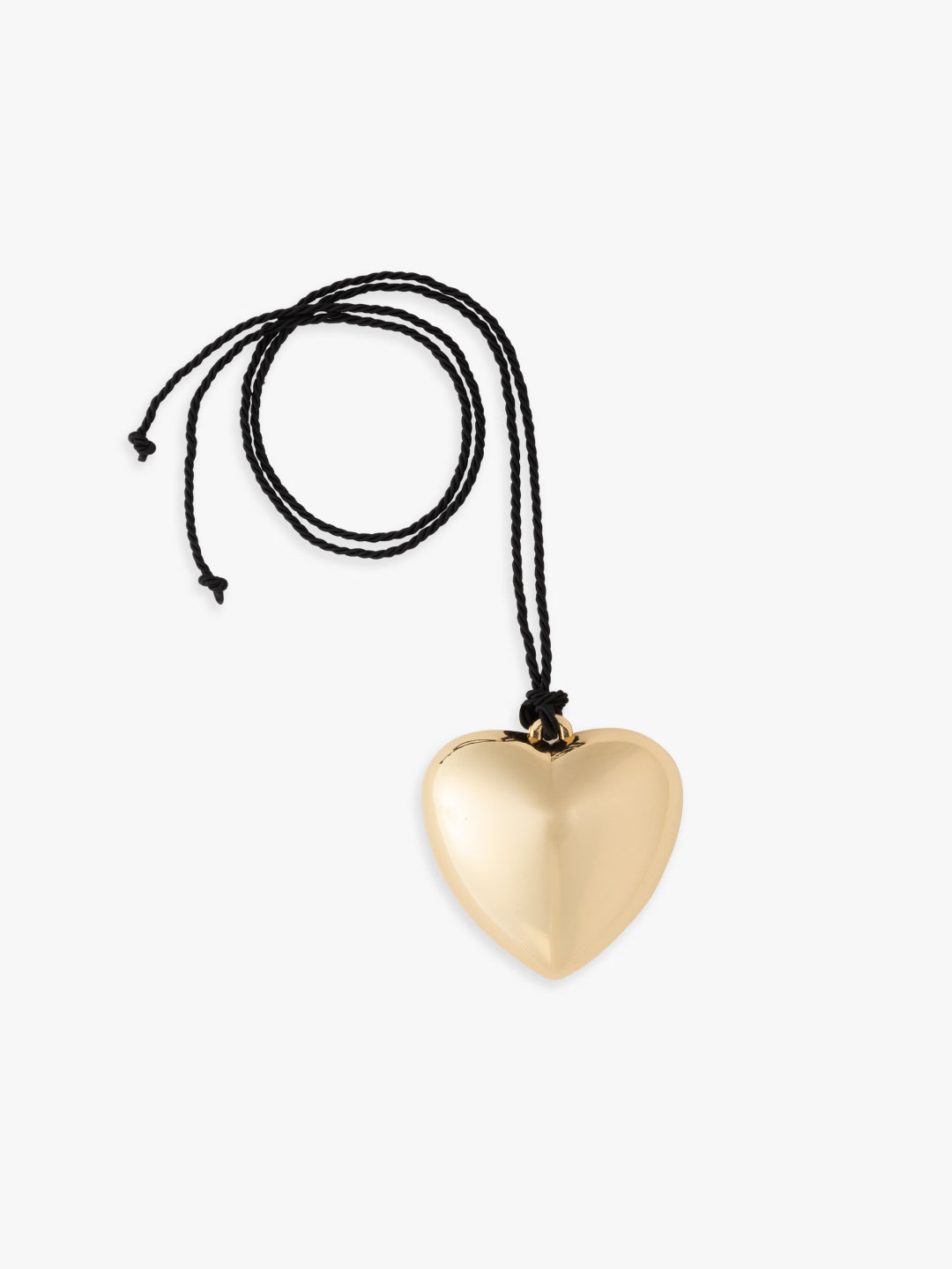 Eclectic Charm Necklace - Gold Jumbo Heart Locket – Gabi The Label