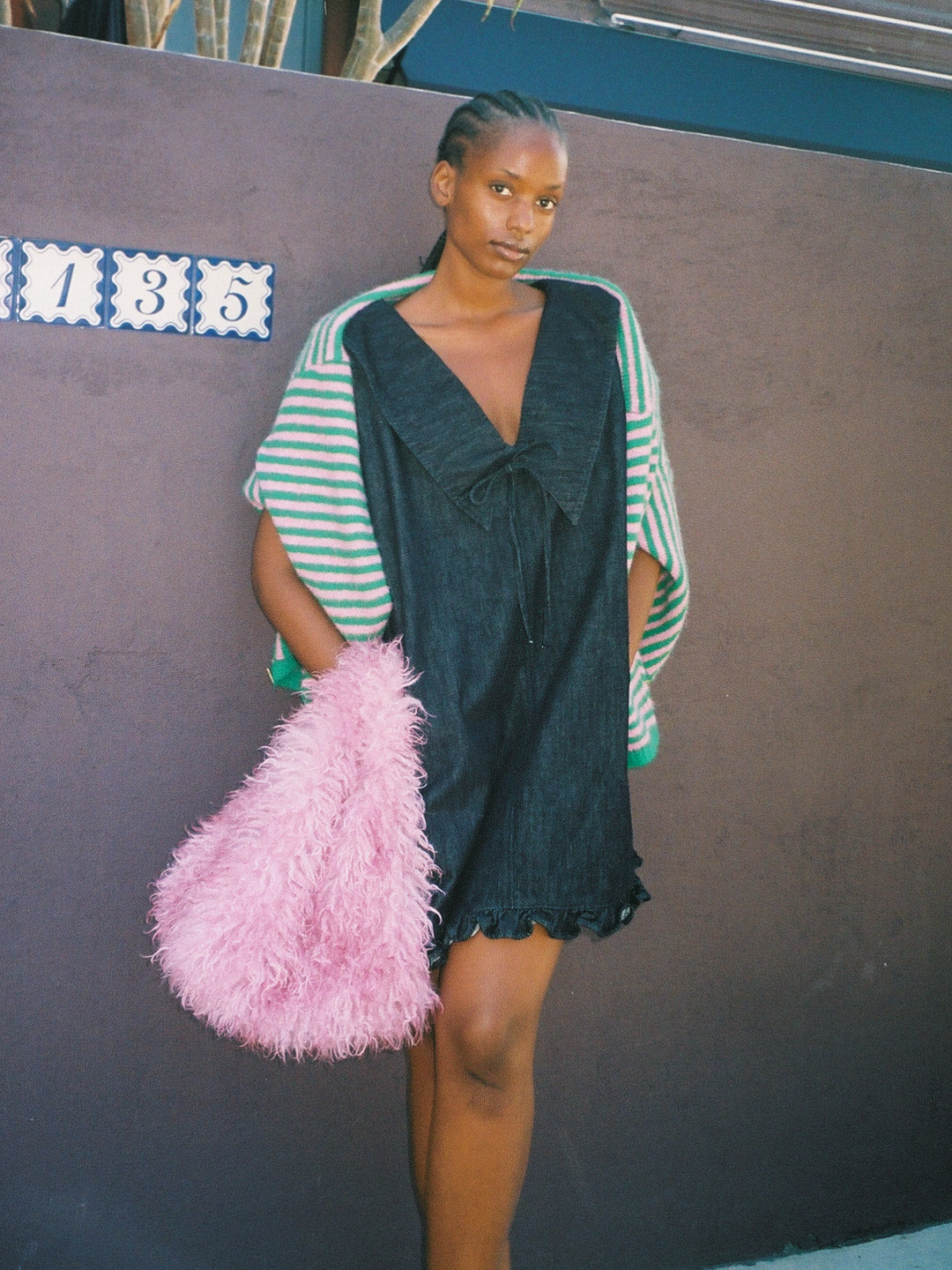 Jenny Mini Dress - Dark Wash Denim