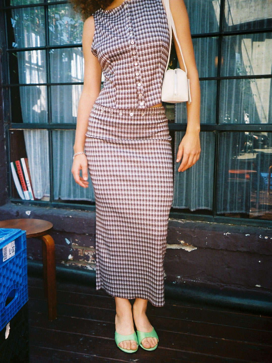 Sammy Skirt - Cocoa Plaid – Lisa Says Gah