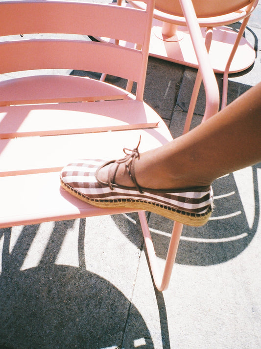 Basella Shoe - Brown Check