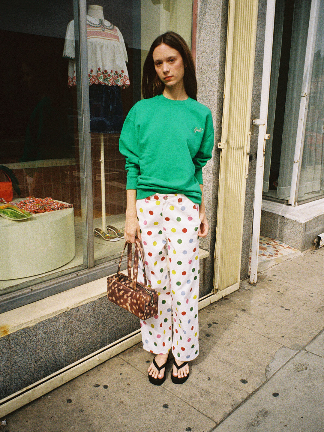 Organic Fleece Sweatshirt - Basil