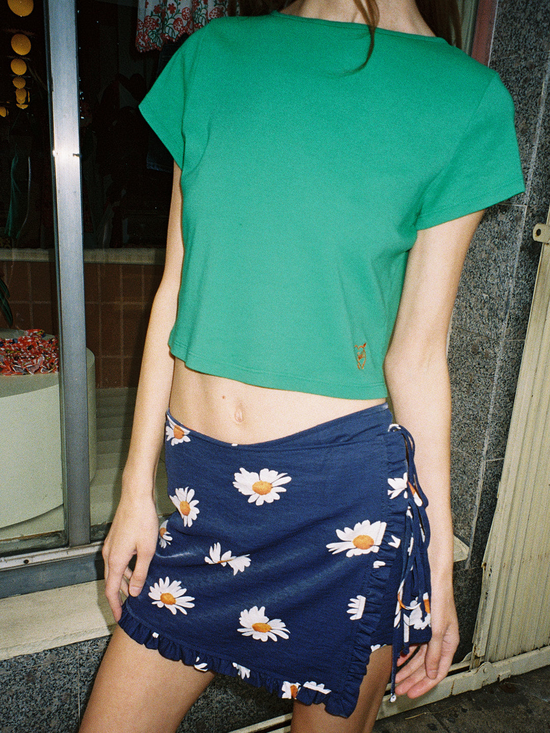 Christy Skort - Navy Daisy – Lisa Says Gah