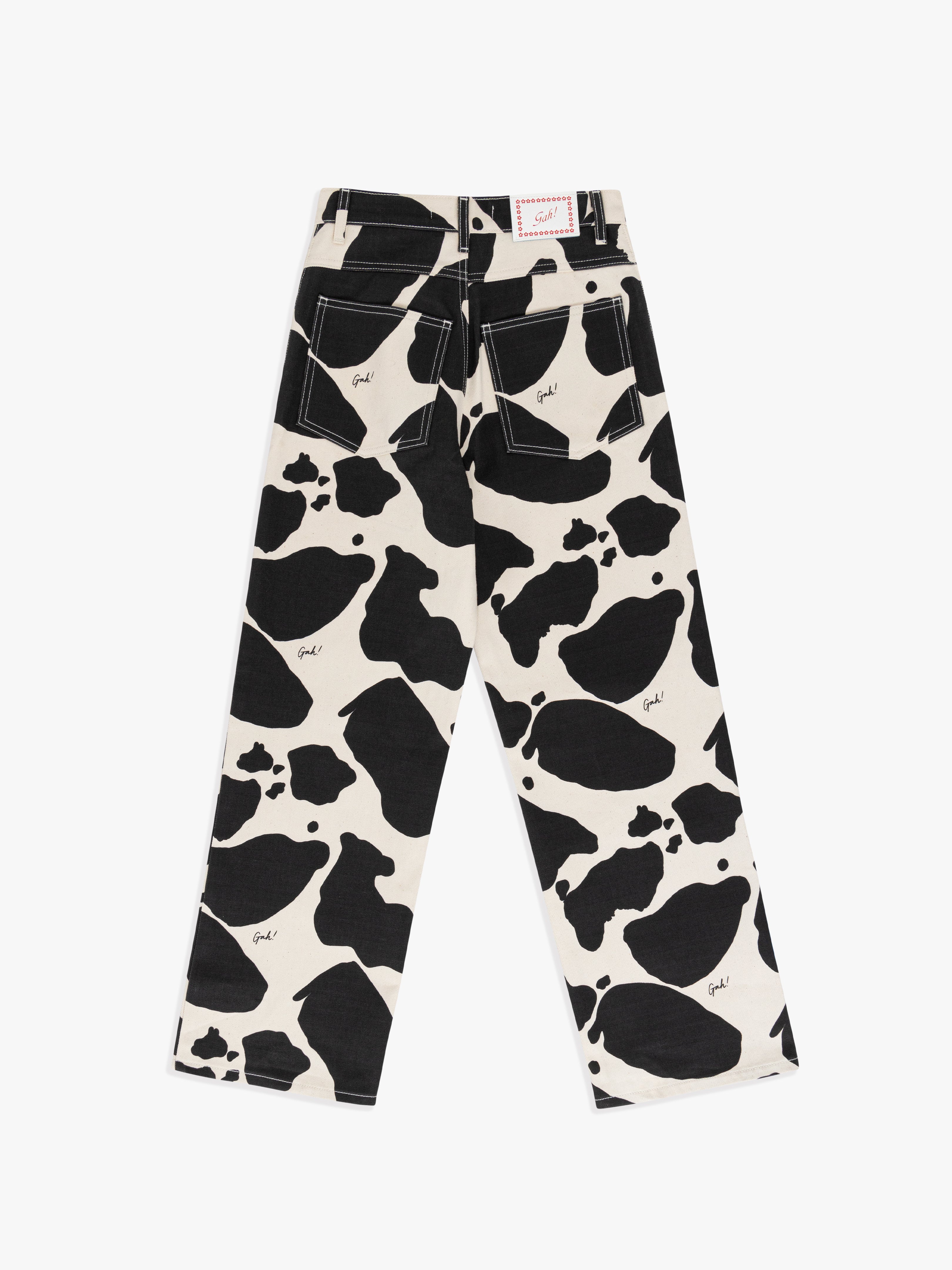 Calvin klein cow print jeans hotsell