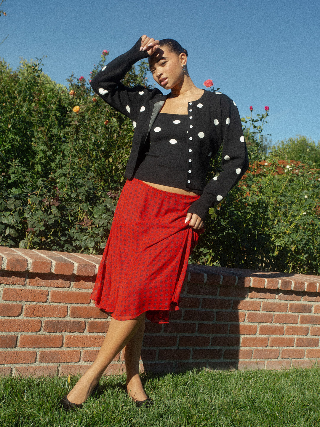 Isla Skirt - Red Dot