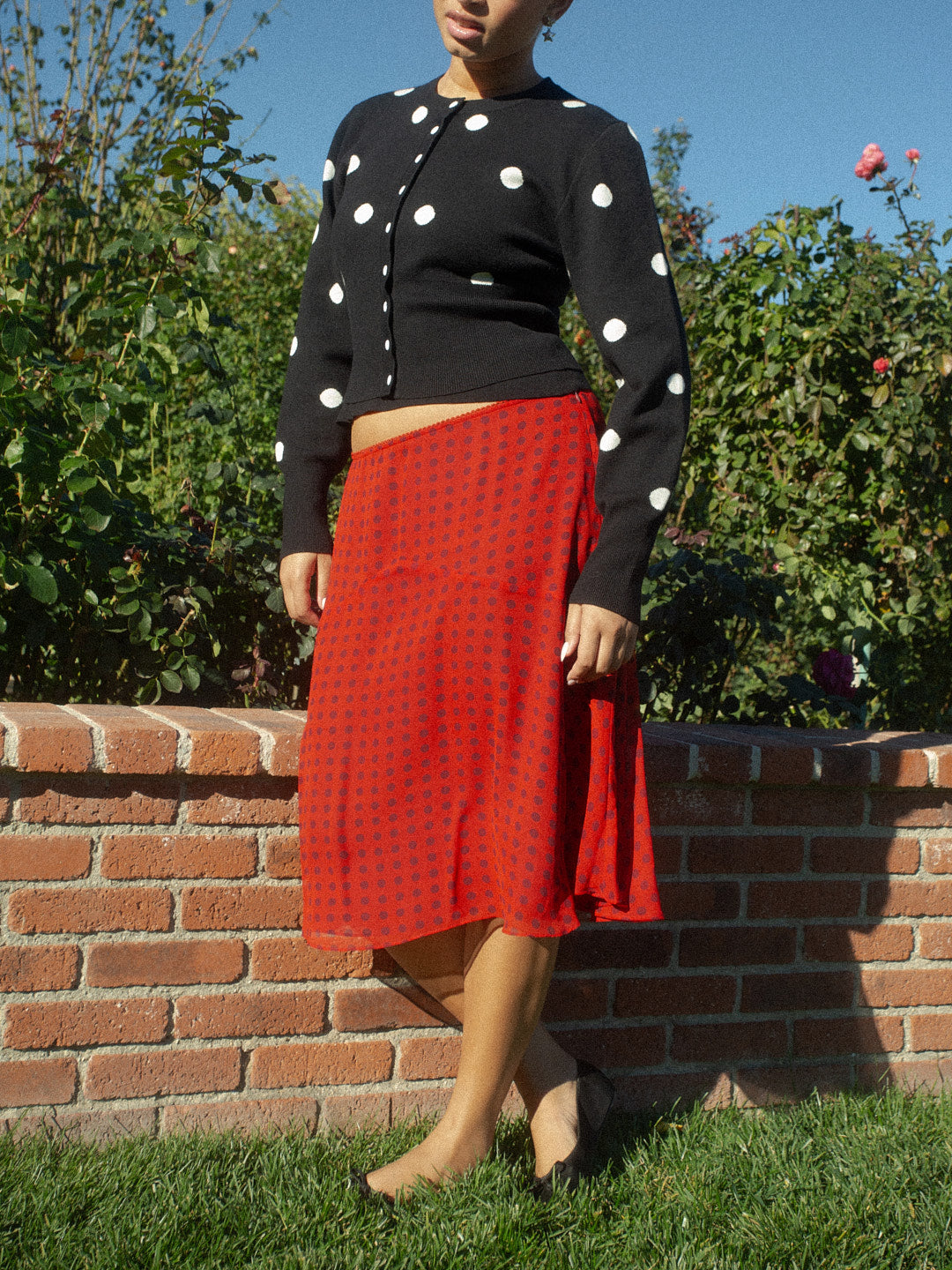 Isla Skirt - Red Dot
