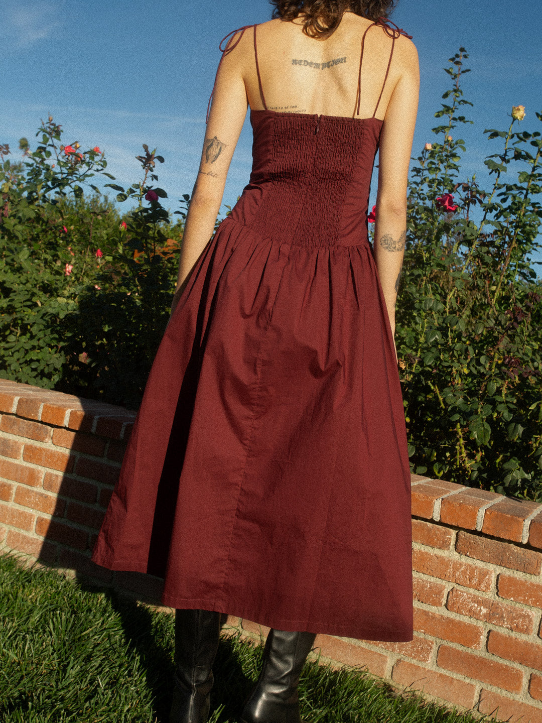 Juliette Dress - Merlot