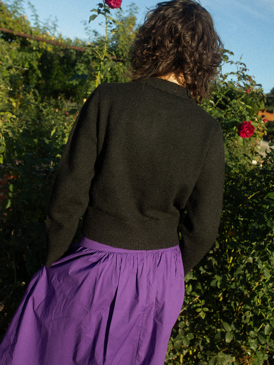 Posey Polo Sweater - Black