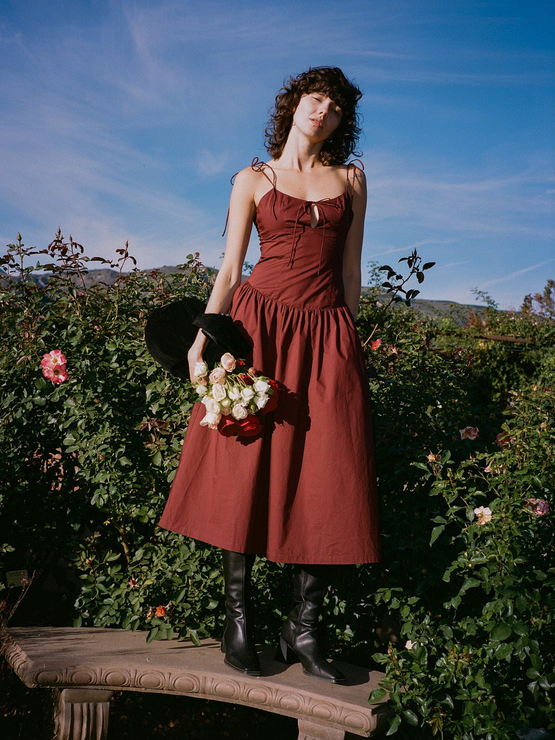 Juliette Dress - Merlot