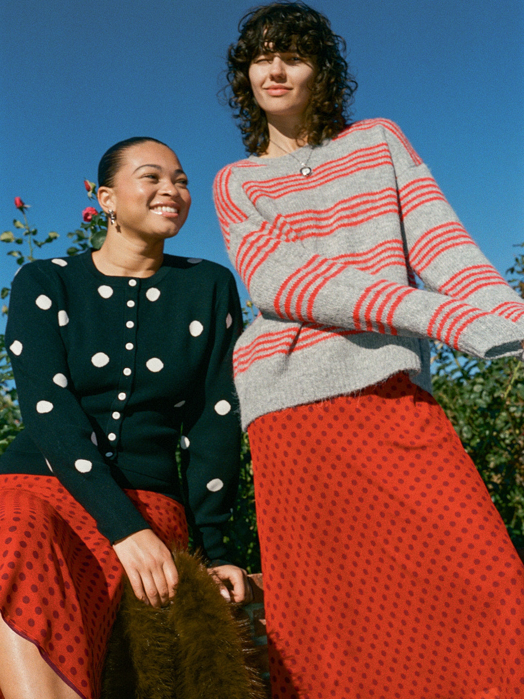 Emi Cardi - Black/White Dot