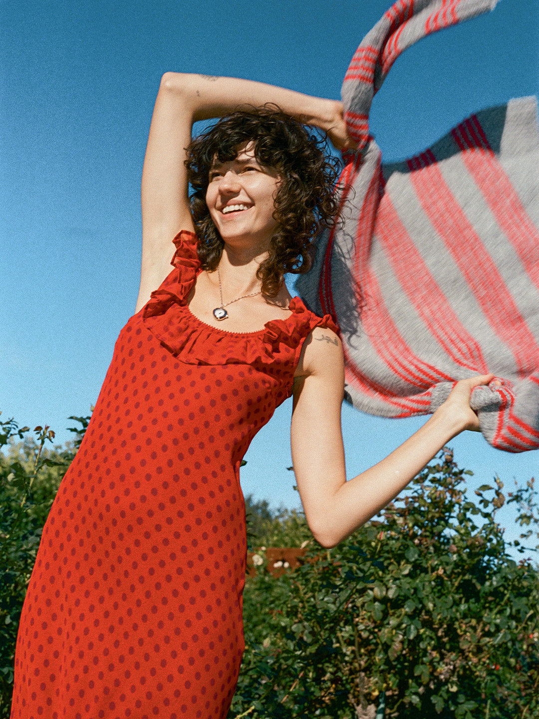 Dahlia Dress - Red Dot