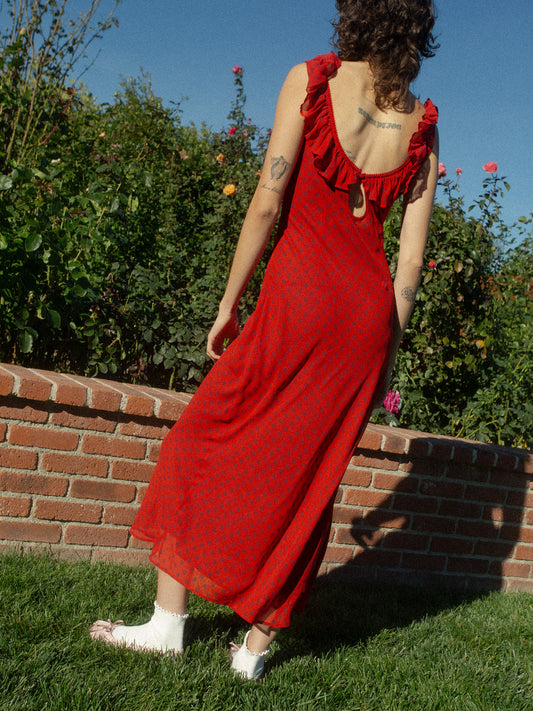 Dahlia Dress - Red Dot