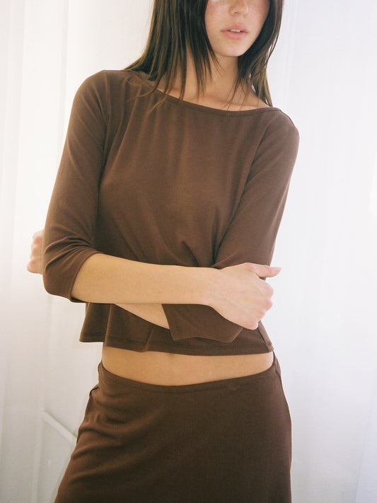 Nia Top - Brown