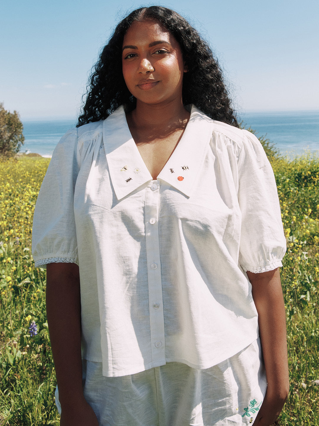 Sam Top - Garden Embroidery