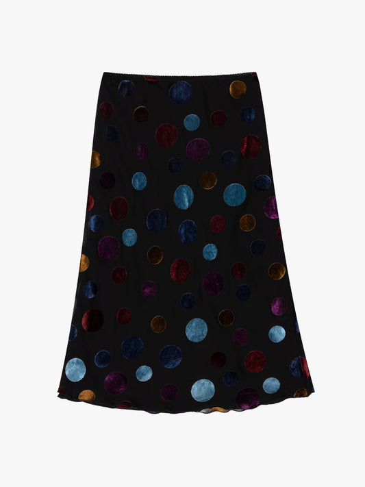 Sandy Midi Skirt - Party Dot