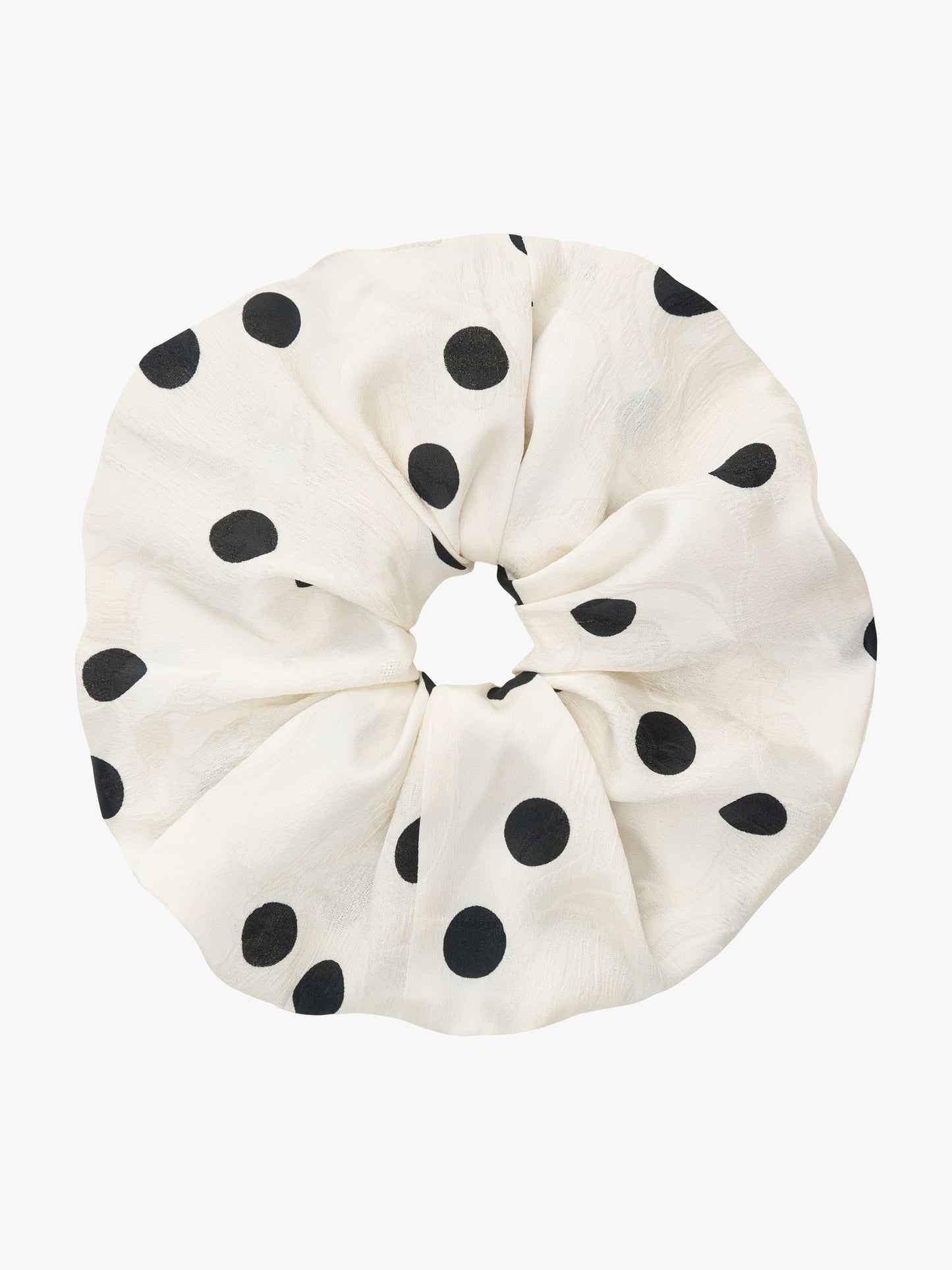 Scrunchie - White Dot
