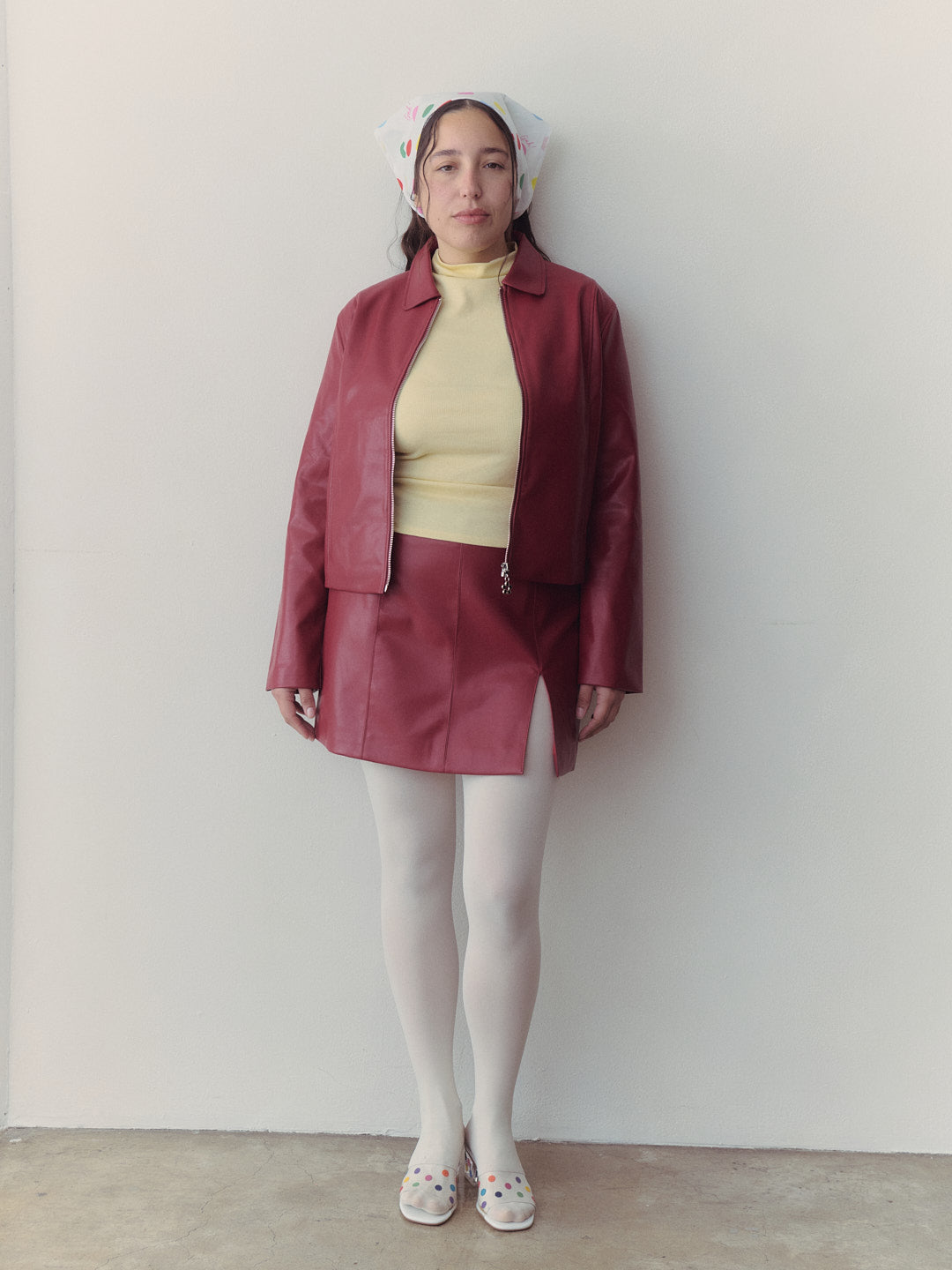 Macey Skirt - Cherry Red