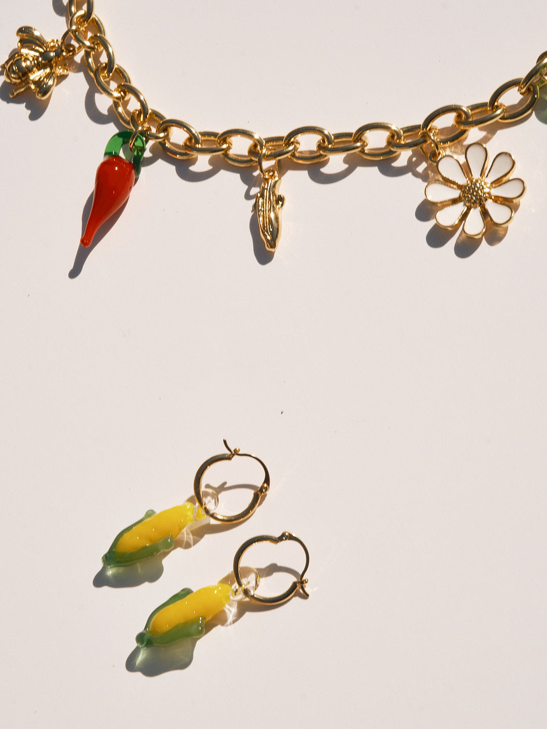 Corn Cob Hoops - Yellow