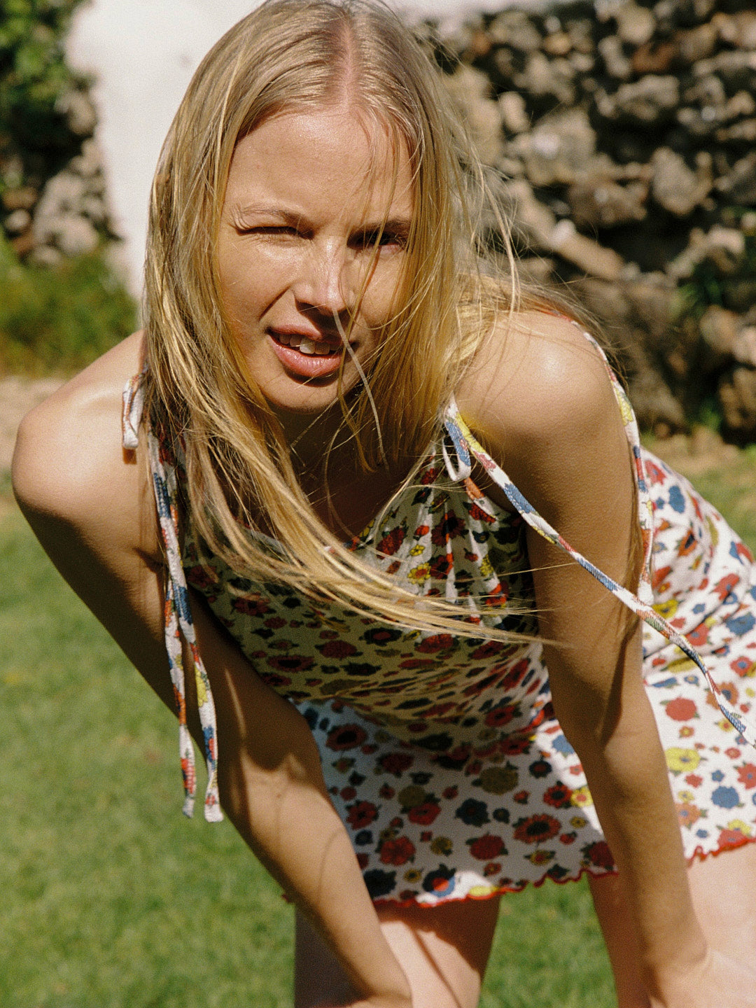 Lucy Top - Primary Floral – Lisa Says Gah