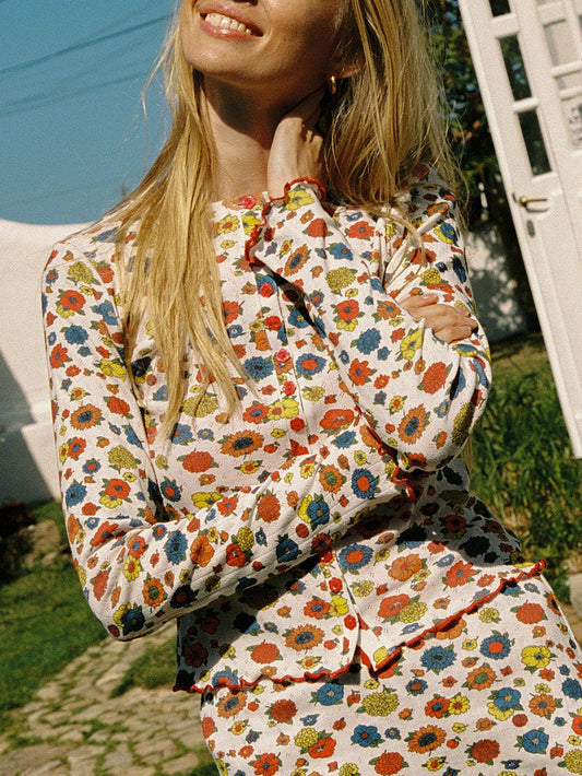 Poppy Cardi - Primary Floral