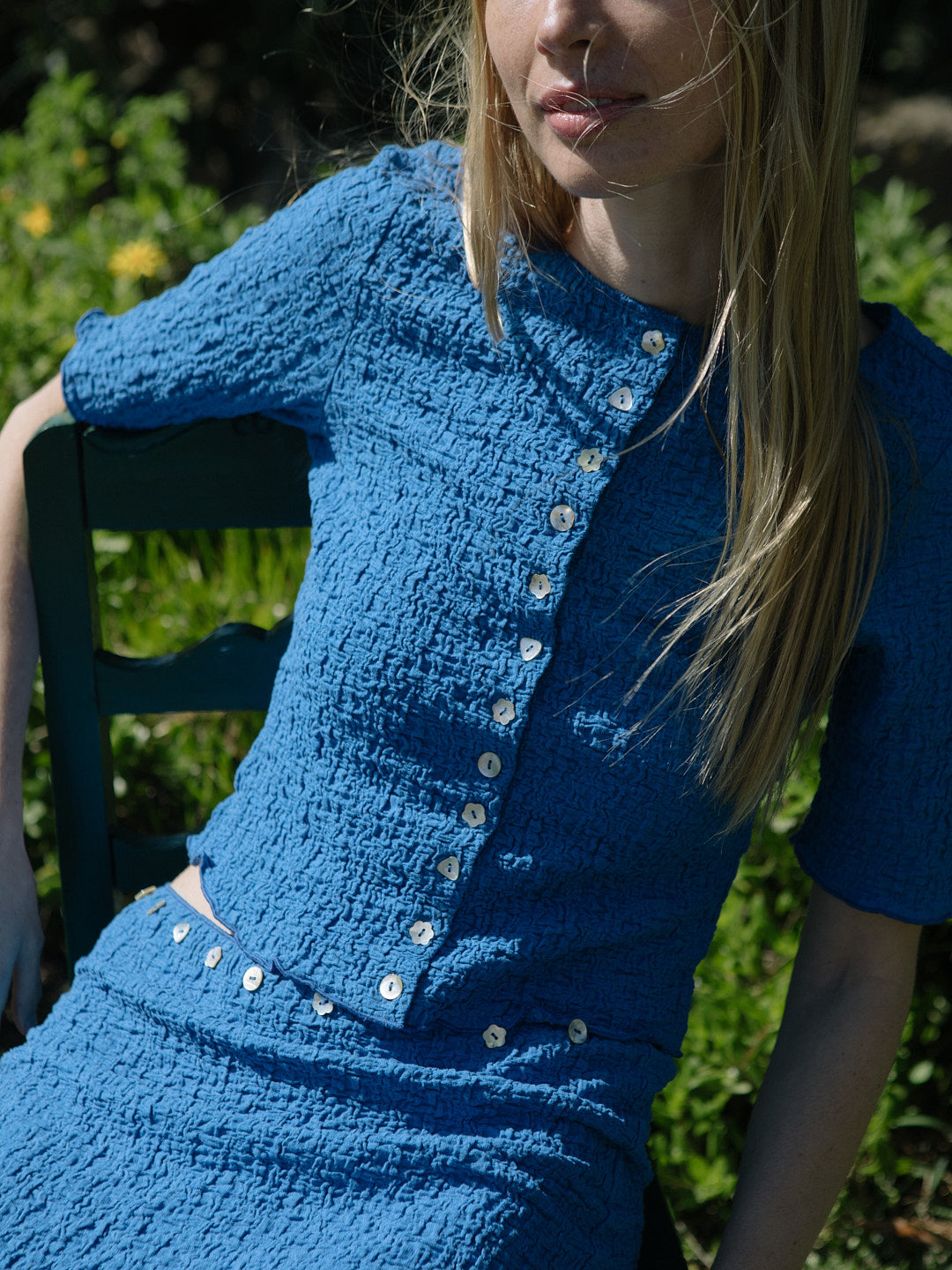 Summer Short Sleeve Top - Indigo