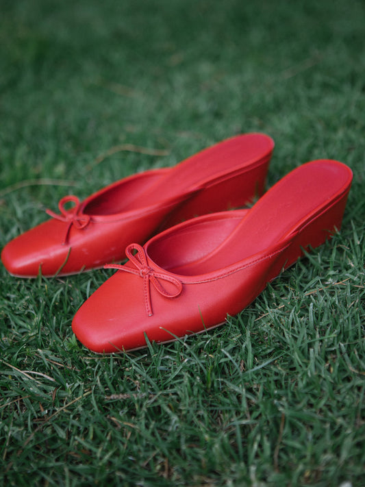 Blair Wedge - Poppy Red