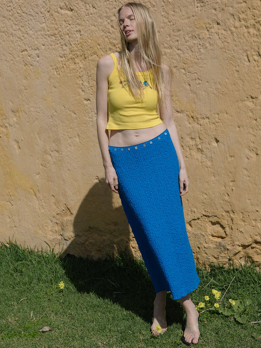 Harley Tank - Yellow Floral