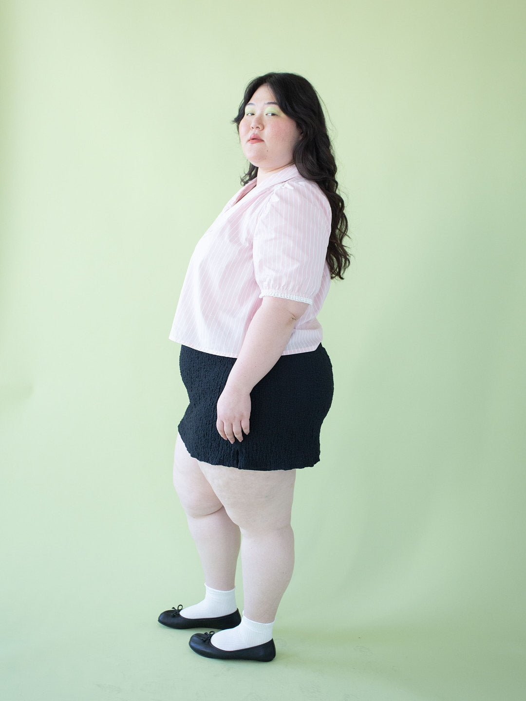 Darcy Skort - Black Crinkle