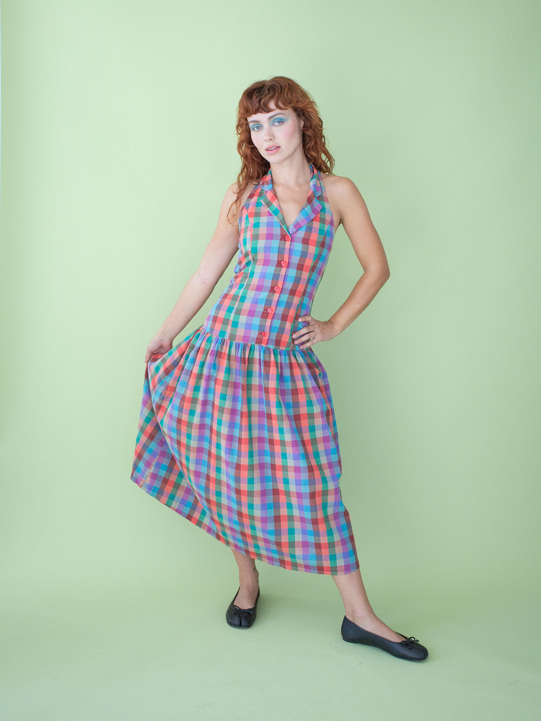 Vaughn Dress - Colorburst Plaid