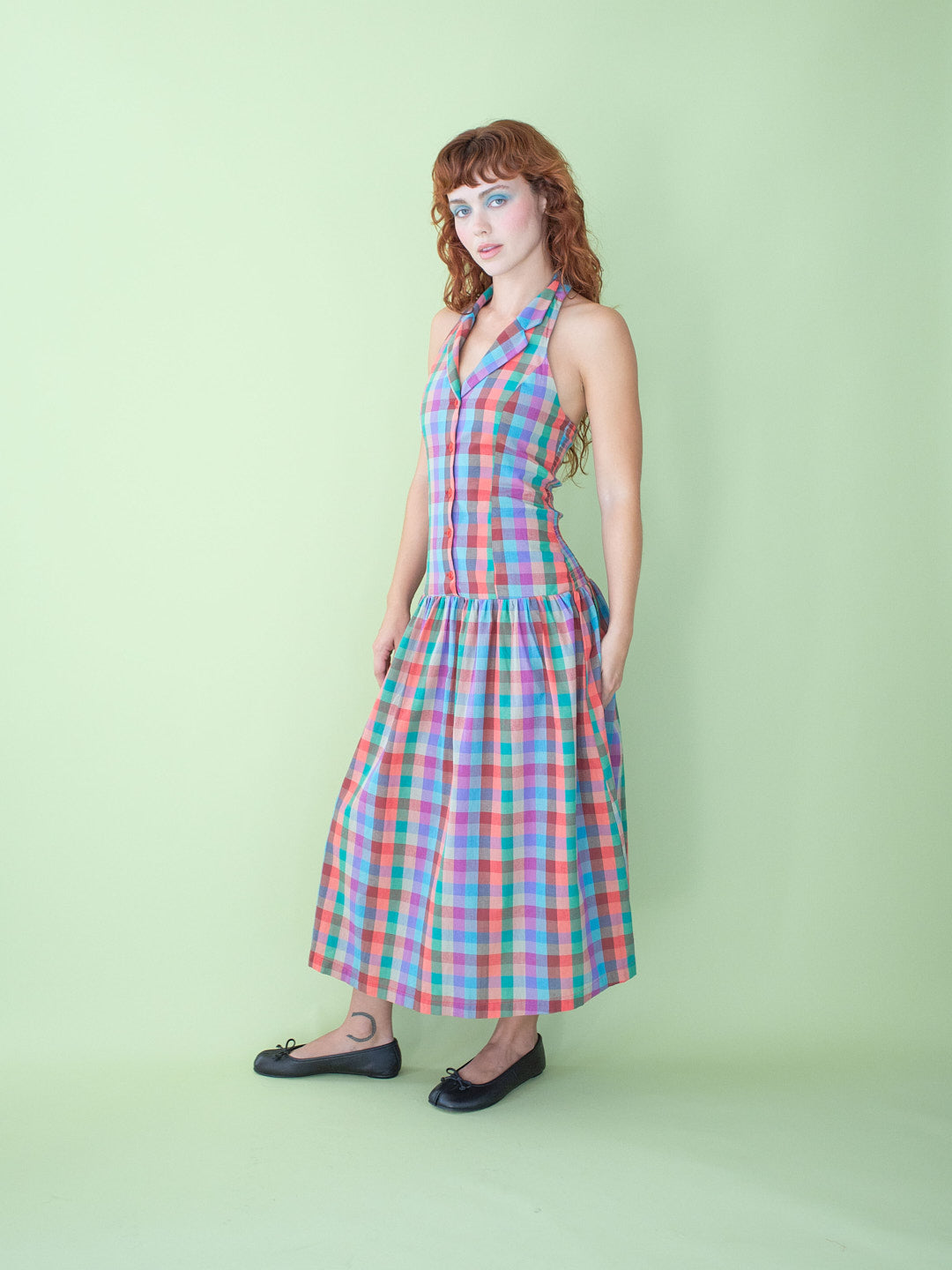 Vaughn Dress - Colorburst Plaid