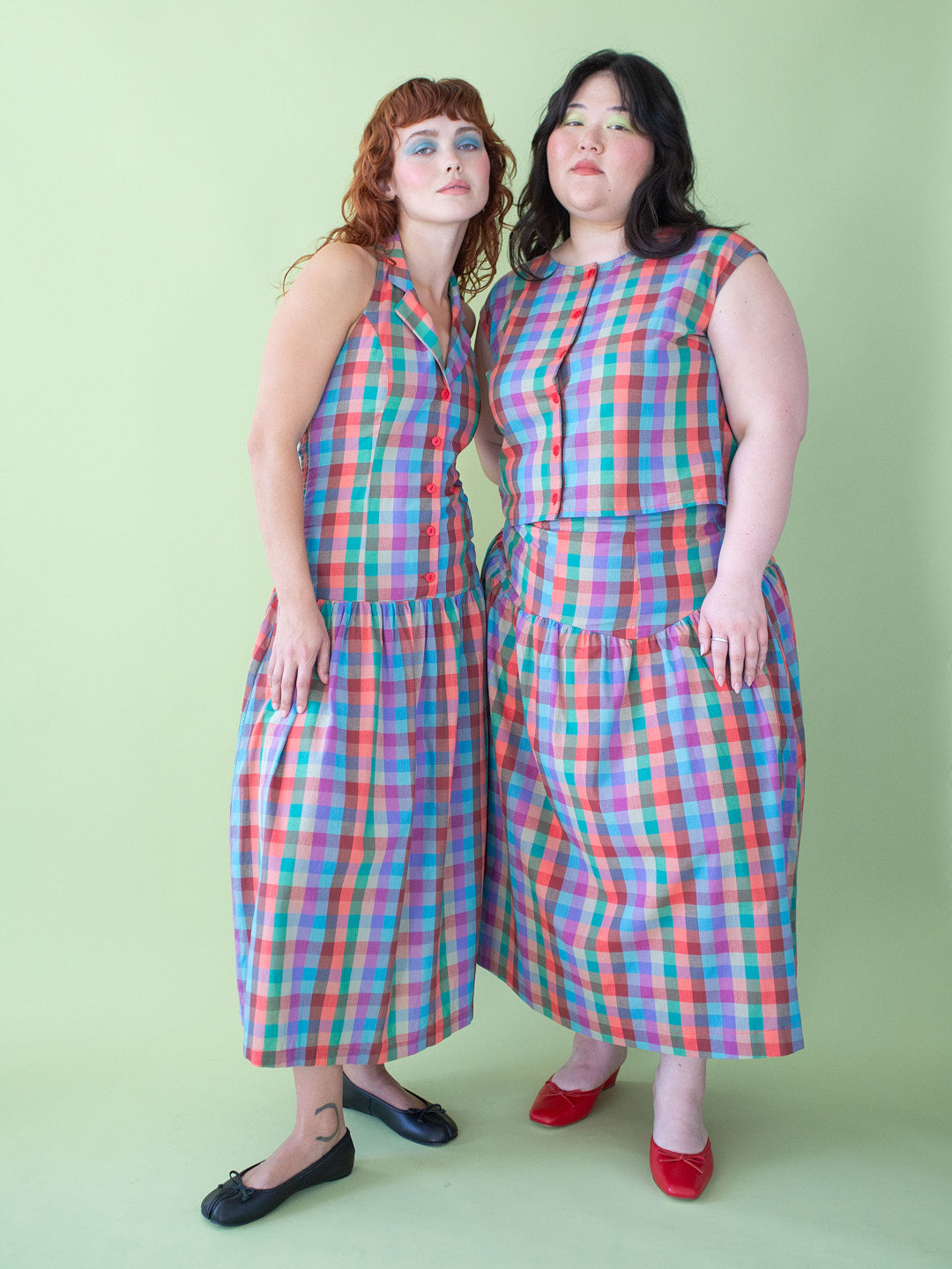 Vaughn Dress - Colorburst Plaid