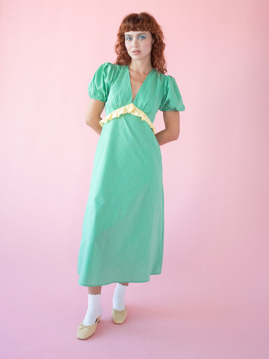Emma Dress - Seafoam Lemon