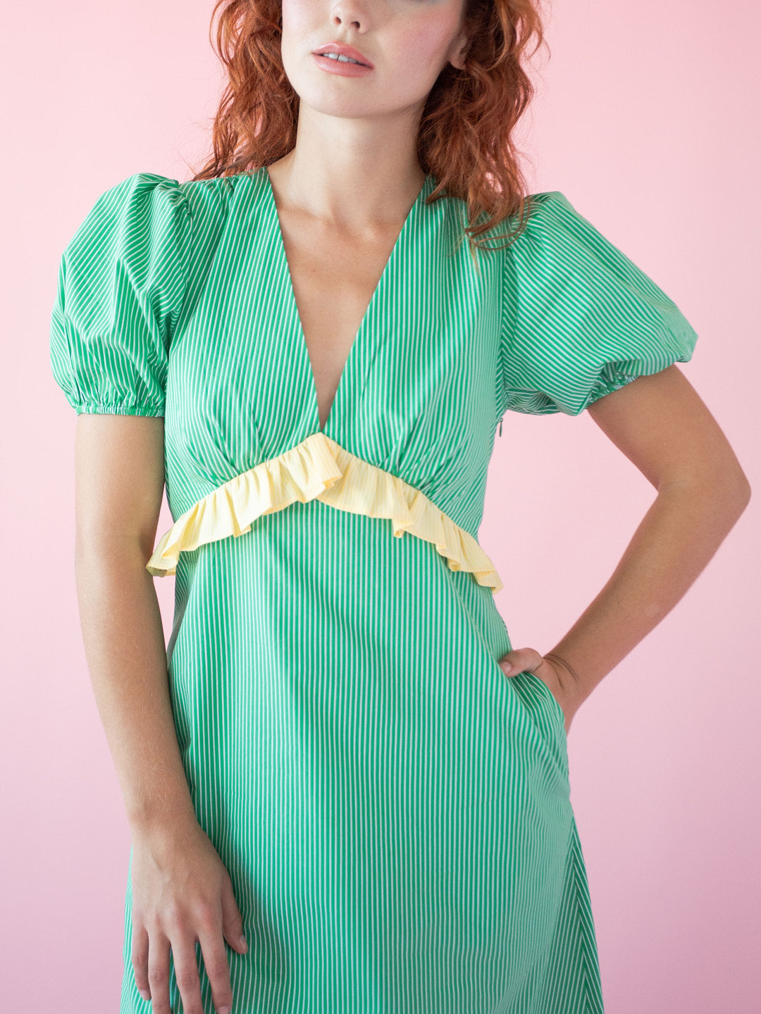 Emma Dress - Seafoam Lemon