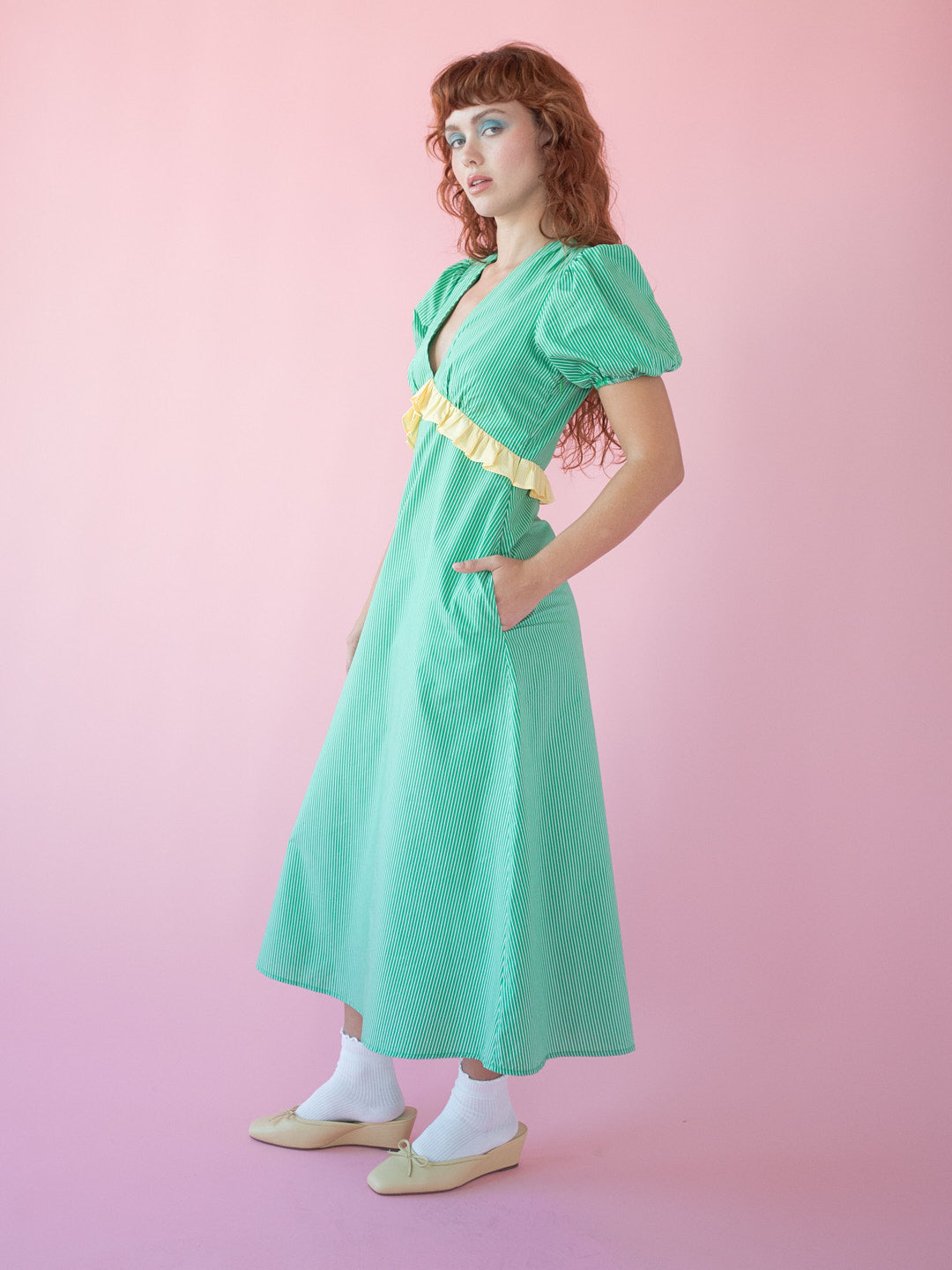 Emma Dress - Seafoam Lemon