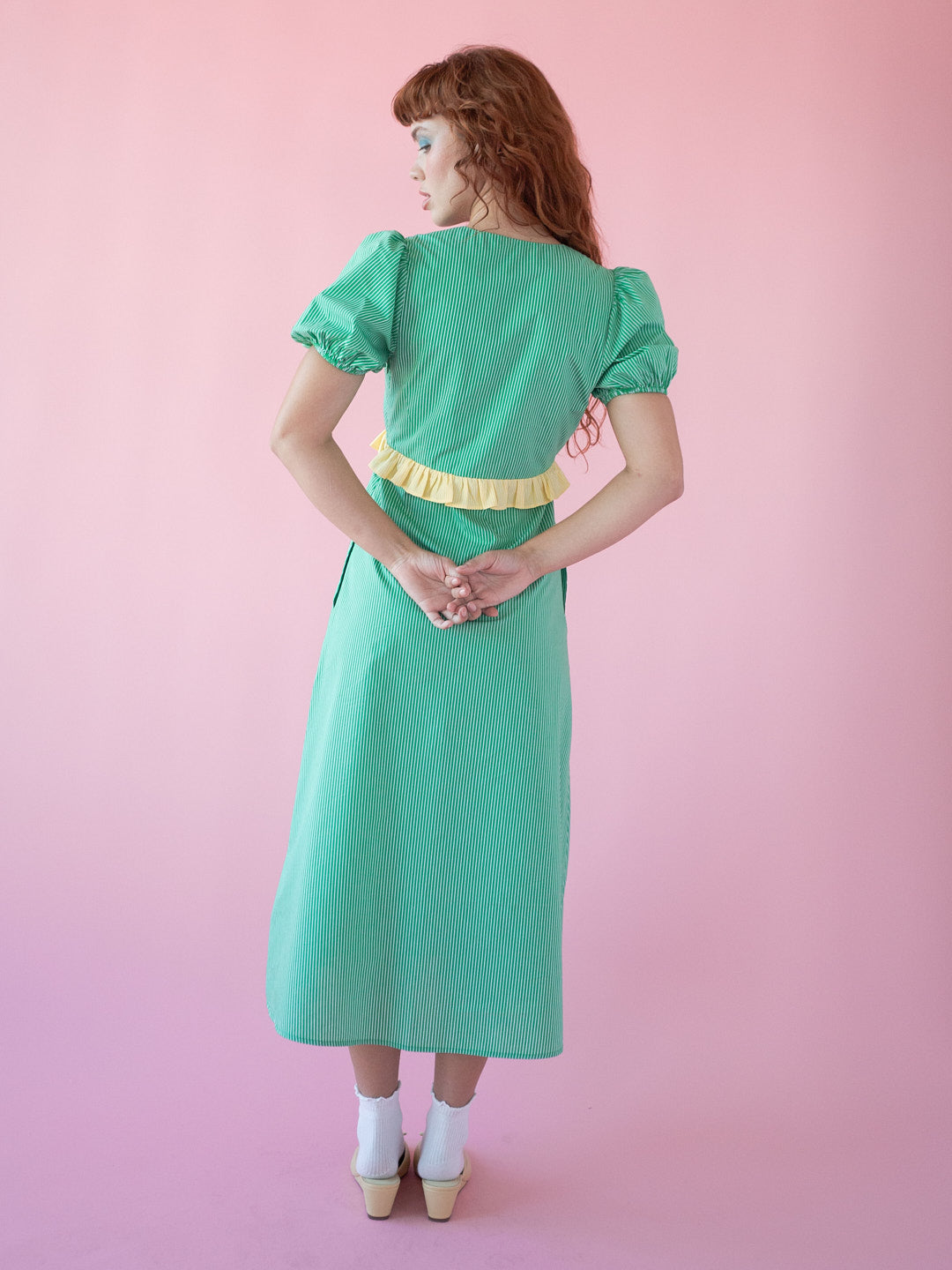 Emma Dress - Seafoam Lemon