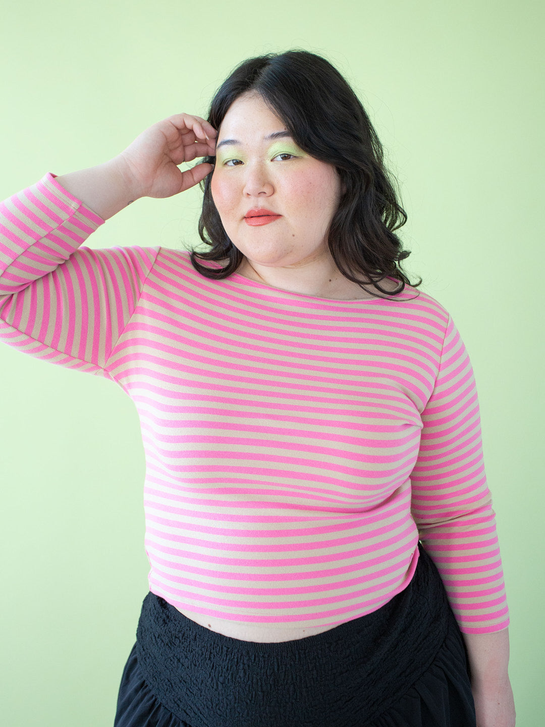Nia Top - Candy Pink Stripe – Lisa Says Gah