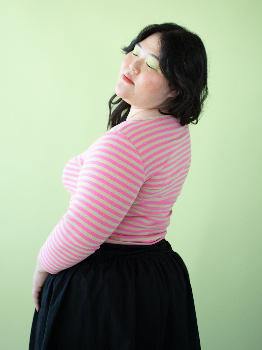 Nia Top - Candy Pink Stripe